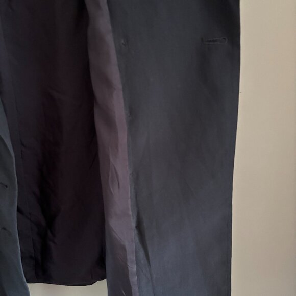 Vintage DKNY Navy Silk Blazer - Picture 11 of 12